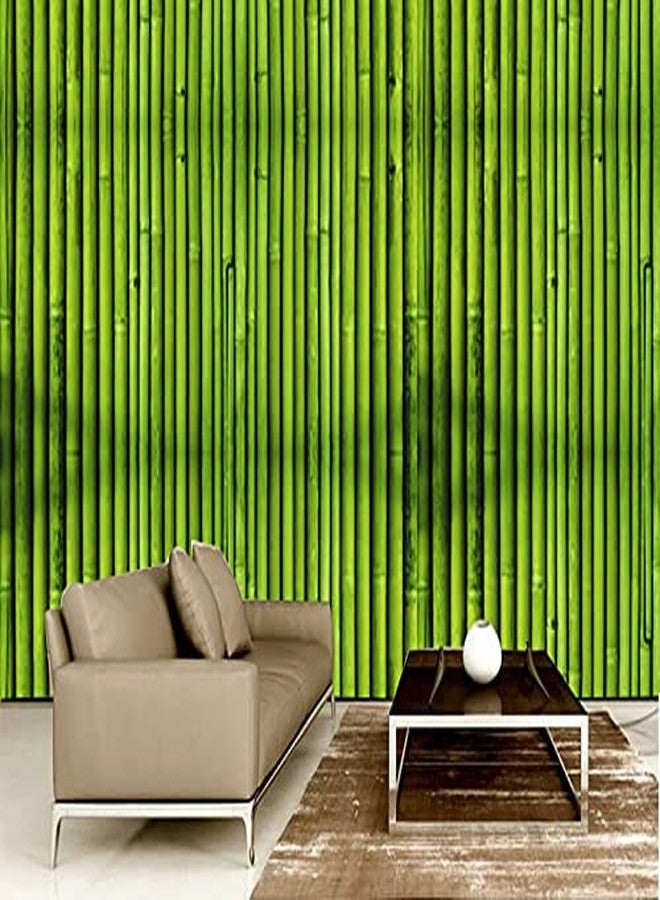 BP DESIGN SOLUTION Green Bamboo Design Wallpaper for Home Décor, Office, Wall etc. (Self Adhesive Vinyl, Water Proof (16x96 (10 sqft) - Image 1